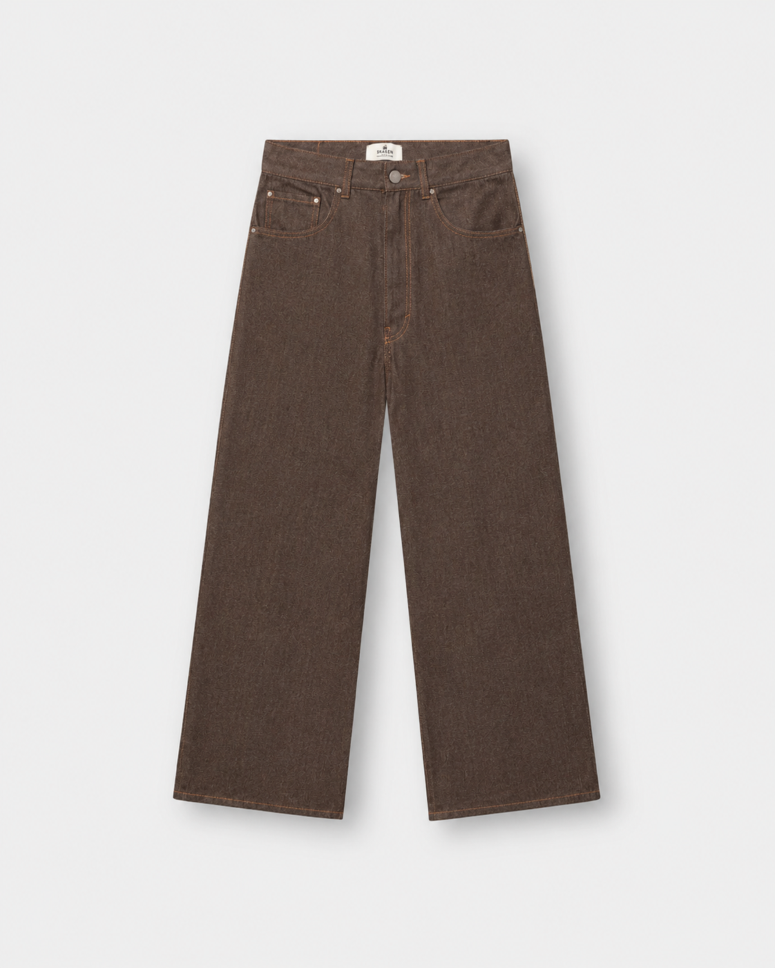 Raw Selvedge Denim Jeans brown